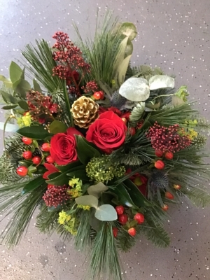 Red and Gold Hatbox