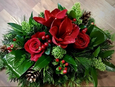 Red Table Arrangement